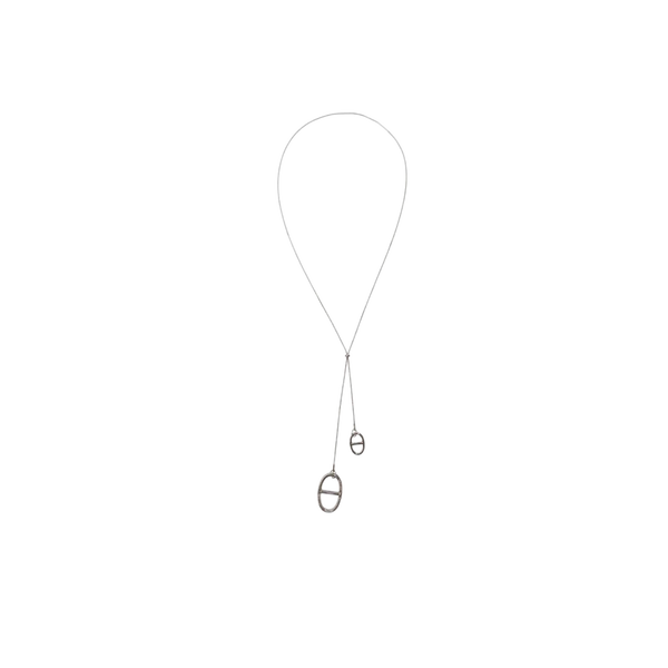 Collier - Maille Marine Y